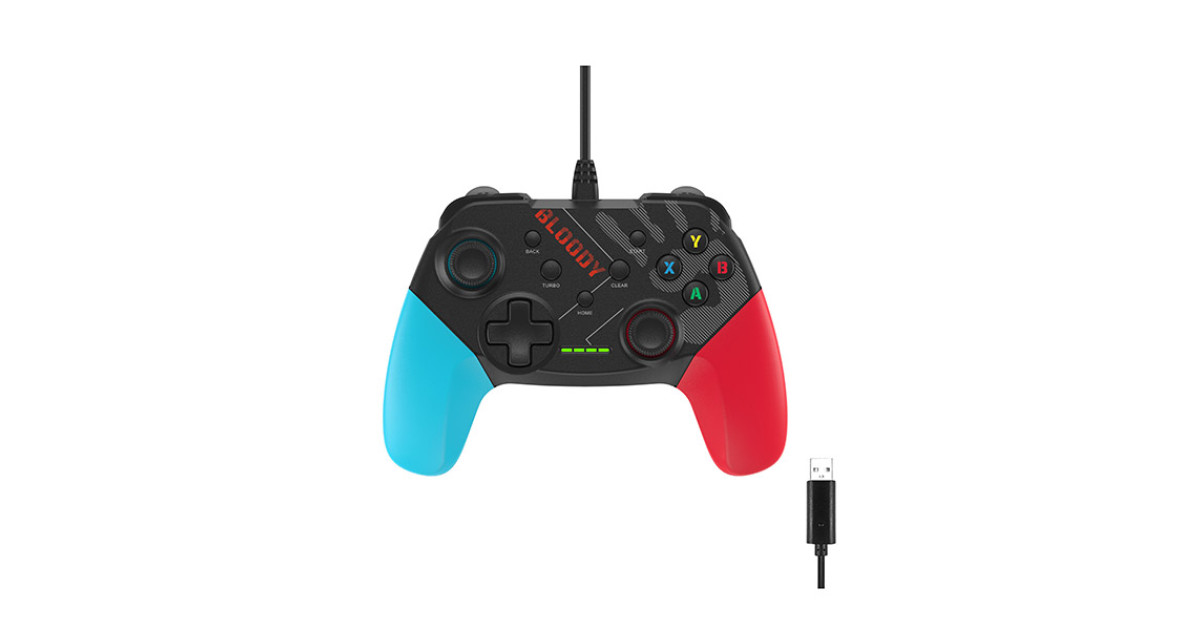 Bloody GP30 Sports Blue USB Wired Gamepad Controller