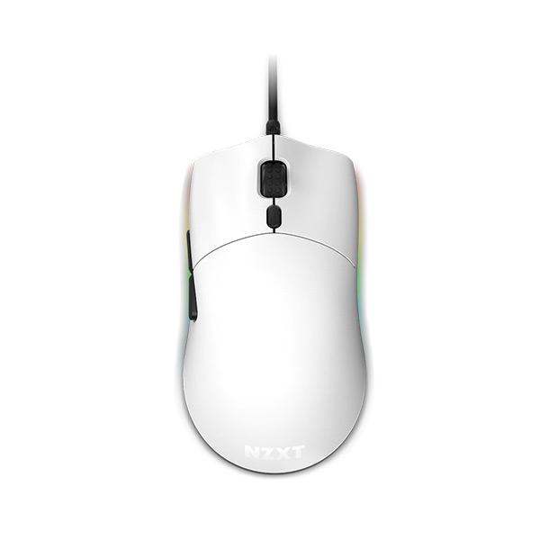 image of NZXT Lift (MS-1WRAX-WM-White) Lightweight Ambidextrous Wired Gaming Mouse - White with Spec and Price in BDT