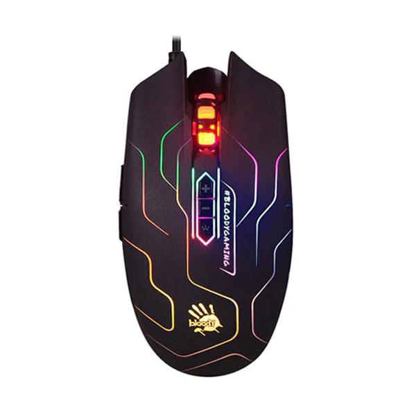 image of A4TECH Bloody Q80 Neon X’Glide gaming mouse with Spec and Price in BDT