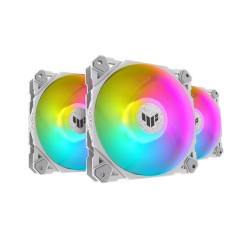 product image of ASUS TUF Gaming TF120 ARGB Triple Fan Kit with ARGB Controller- White with Specification and Price in BDT
