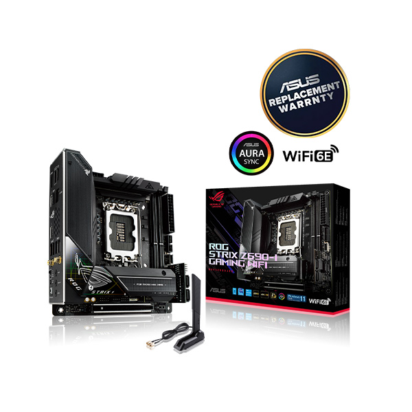 image of ASUS ROG STRIX Z690-I mini ITX GAMING WIFI ITX Motherboard with Spec and Price in BDT