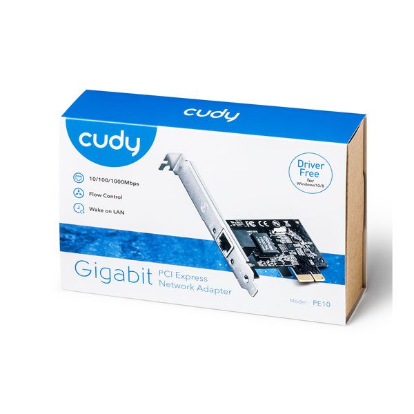 image of CUDY PE10 Gigabit PCI Express Network Adapter with Spec and Price in BDT