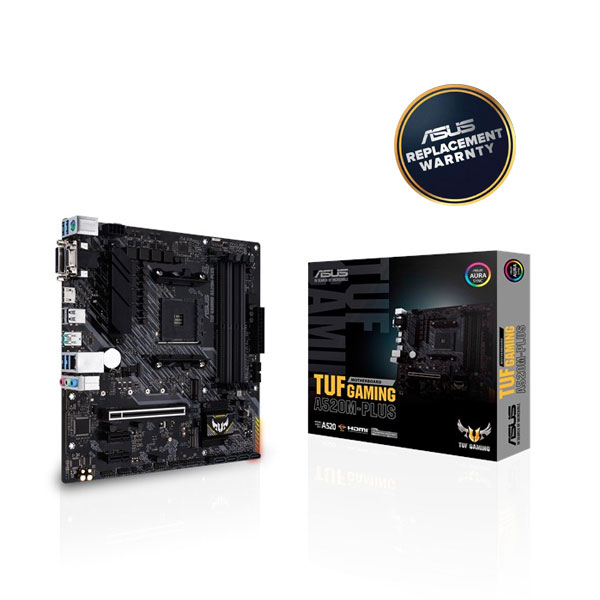 image of ASUS TUF GAMING A520M-PLUS micro ATX Motherboard with Spec and Price in BDT