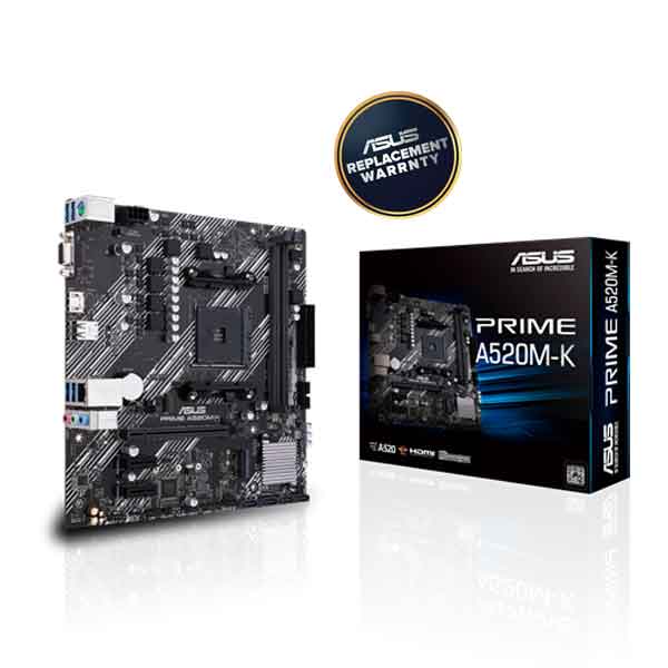 image of ASUS PRIME A520M-K micro ATX Motherboard with Spec and Price in BDT