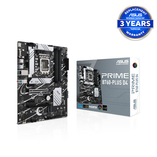 image of ASUS PRIME B760-PLUS D4  Intel 13th Gen ATX Motherboard  with Spec and Price in BDT