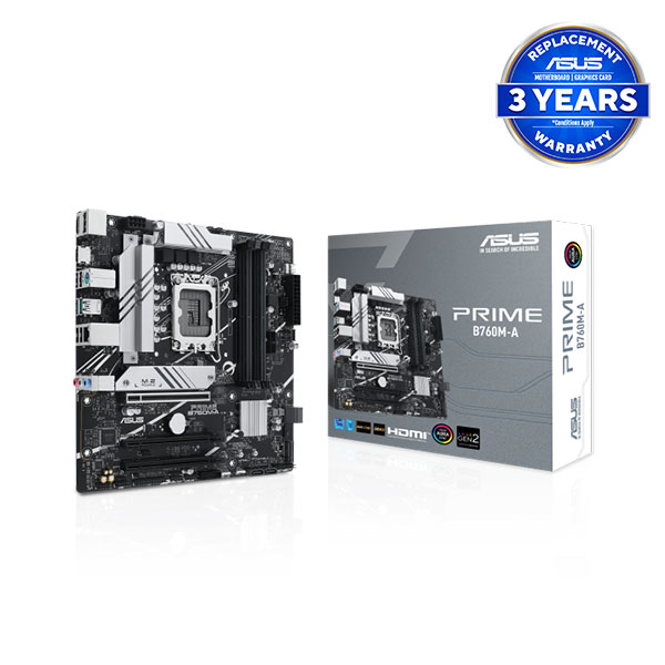 image of ASUS PRIME B760M-A Intel 13th Gen mATX Motherboard with Spec and Price in BDT