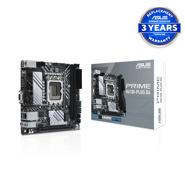 image of ASUS PRIME H610I-PLUS D4 LGA1700 Mini-ITX Motherboard with Spec and Price in BDT
