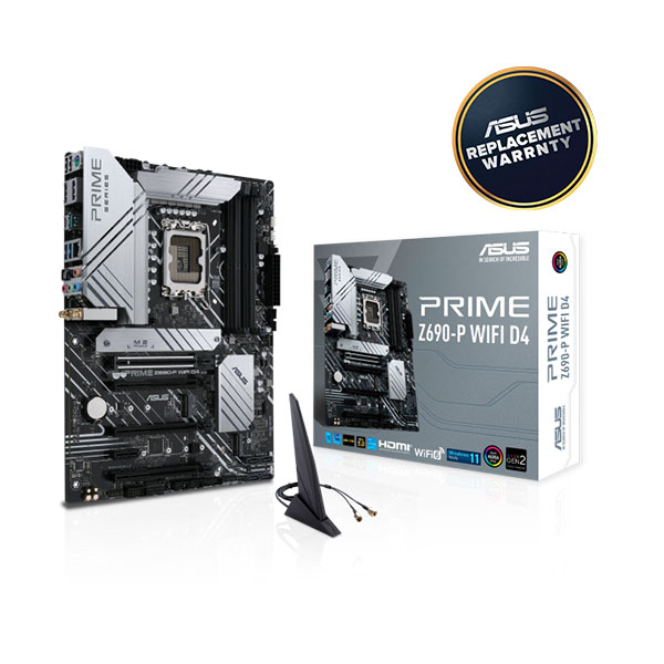image of ASUS PRIME Z690-P WIFI D4 ATX Motherboard with Spec and Price in BDT