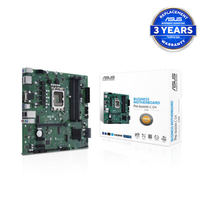 ASUS PRO B660M-C D4-CSM Micro-ATX B660 Business Motherboard image of ASUS PRO B660M-C D4-CSM Micro-ATX B660 Business Motherboard with Spec and Price in BDT