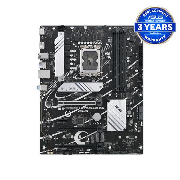 image of ASUS Prime H770-PLUS D4 Intel ATX 13th Gen motherboard with Spec and Price in BDT