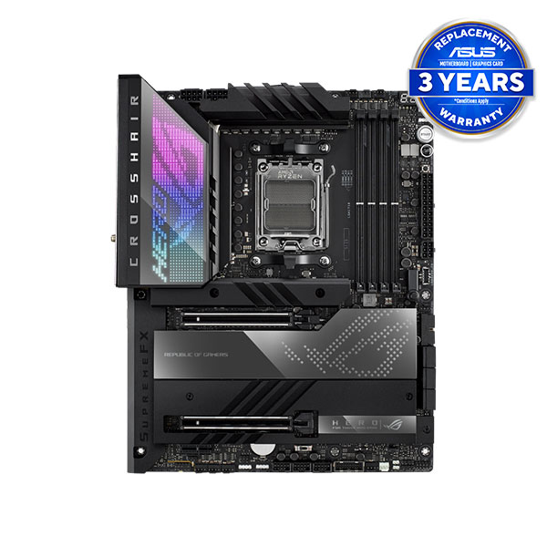 image of ASUS ROG CROSSHAIR X670E HERO AM5 ATX Gaming Motherboard with Spec and Price in BDT