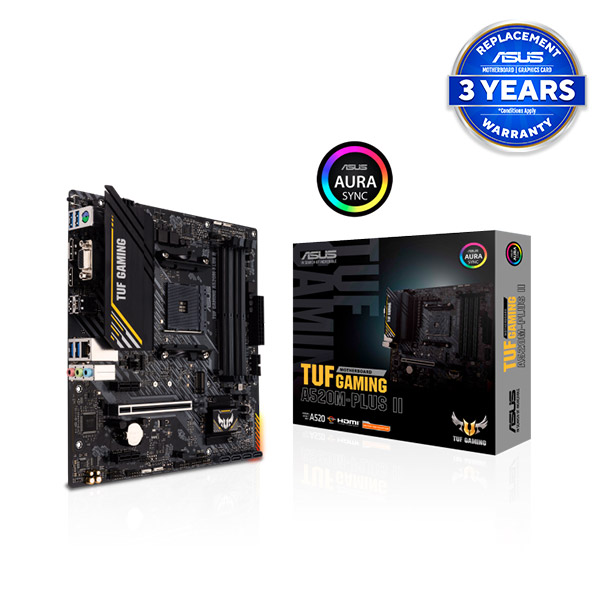 image of ASUS TUF GAMING A520M-PLUS II micro ATX Motherboard with Spec and Price in BDT
