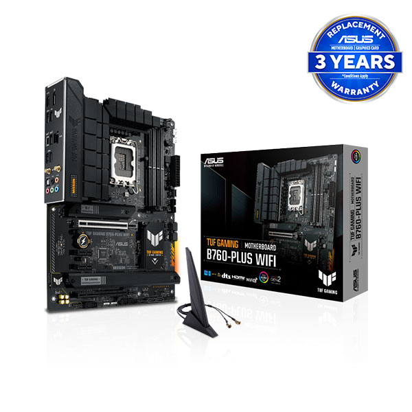 image of ASUS TUF GAMING B760-PLUS WIFI Intel 13th Gen ATX Motherboard  with Spec and Price in BDT
