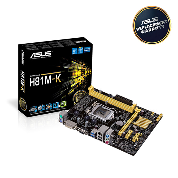 image of Asus H81M-K ATX Motherboard with Spec and Price in BDT