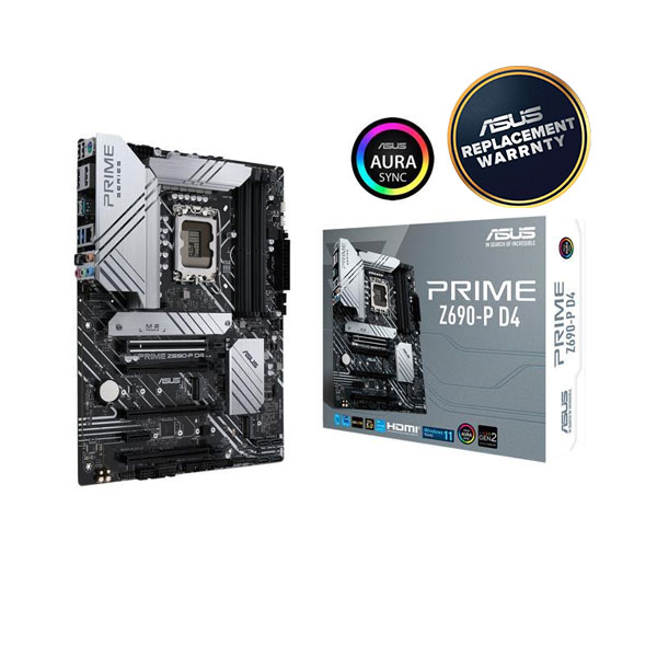 image of ASUS PRIME Z690-P D4 ATX Motherboard with Spec and Price in BDT