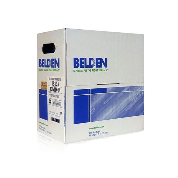 image of Belden 7814A (006A1000) Cat 6, 24 AWG Solid UTP Cable , 305m/ Box-Blue with Spec and Price in BDT