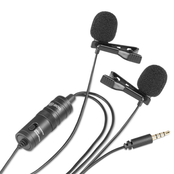 image of Boya BY-M1DM Dual Omni-directional Lavalier Microphone with Spec and Price in BDT