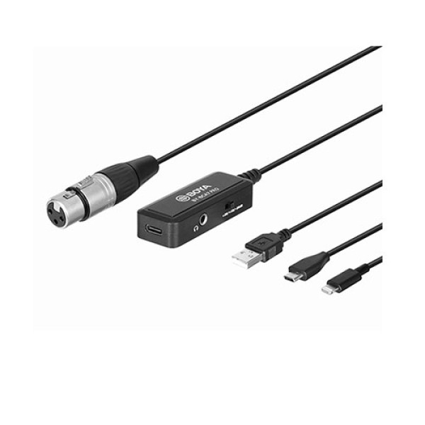Boya BY-BCA7 PRO XLR to Lightning and USB Connectors Microphone cable