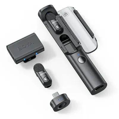 Boya Magic-03 AI-Powered Transformable Wireless Microphone image of Boya Magic-03 AI-Powered Transformable Wireless Microphone with Spec and Price in BDT