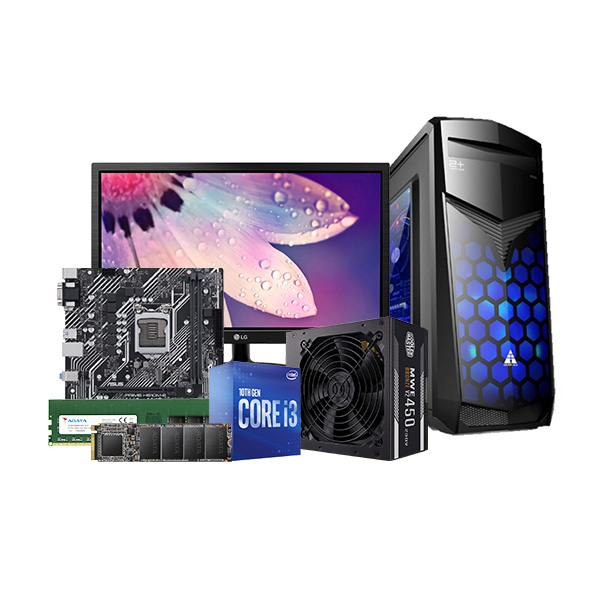 Intel Core i3-10100 10th Gen  8GB RAM 512GB M.2 SSD Budget PC