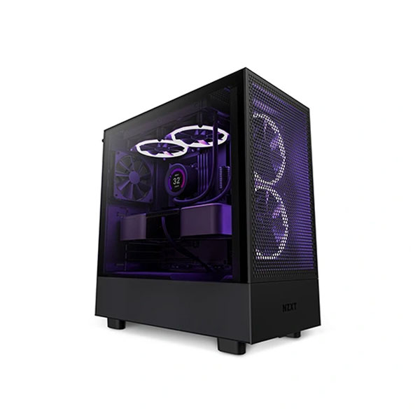 image of NZXT CC-H51FB-01 H Series H5 Flow Edition ATX Mid Tower Casing - Black with Spec and Price in BDT
