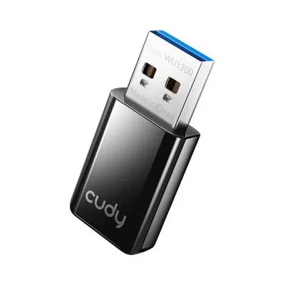 CUDY WU1300 AC1300 Dual Band Wireless Mini USB WiFi Adapter image of CUDY WU1300 AC1300 Dual Band Wireless Mini USB WiFi Adapter with Spec and Price in BDT