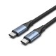 Vention TAVHF Cotton Braided USB 4.0 Type-C Male to C Male 5A Cable