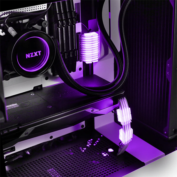 NZXT RGB Cable Comb (AH-2PCCA-01) Sleeved Power Cables