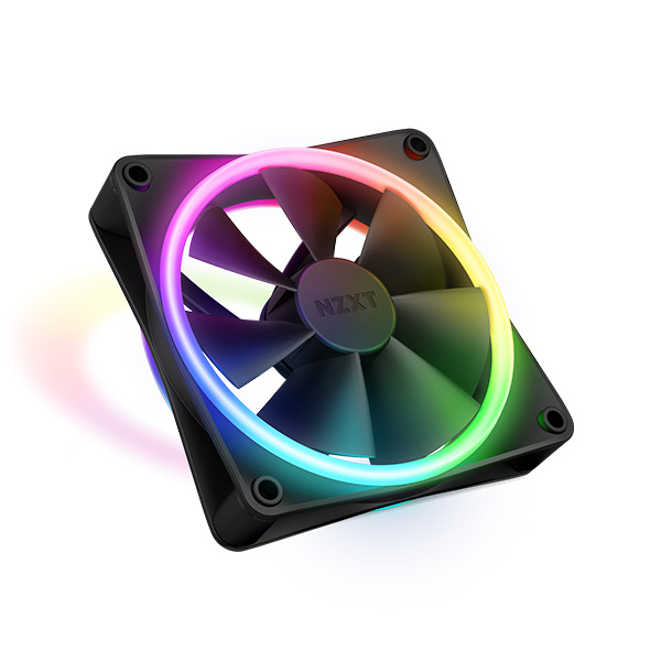 image of NZXT F120 RGB DUO 120mm RGB Casing Fan - Black with Spec and Price in BDT