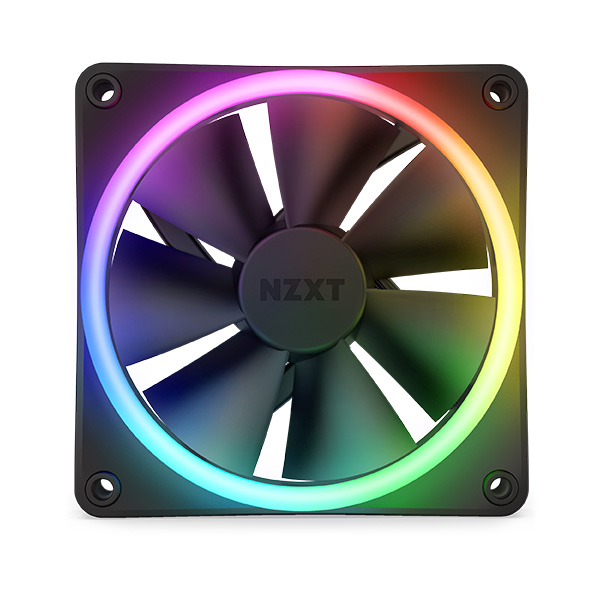 image of NZXT F120 RGB DUO 120mm RGB Casing Fan - Black with Spec and Price in BDT