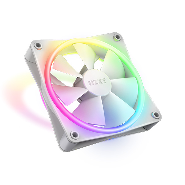 image of NZXT F120 RGB DUO 120mm RGB Casing Fan - White with Spec and Price in BDT