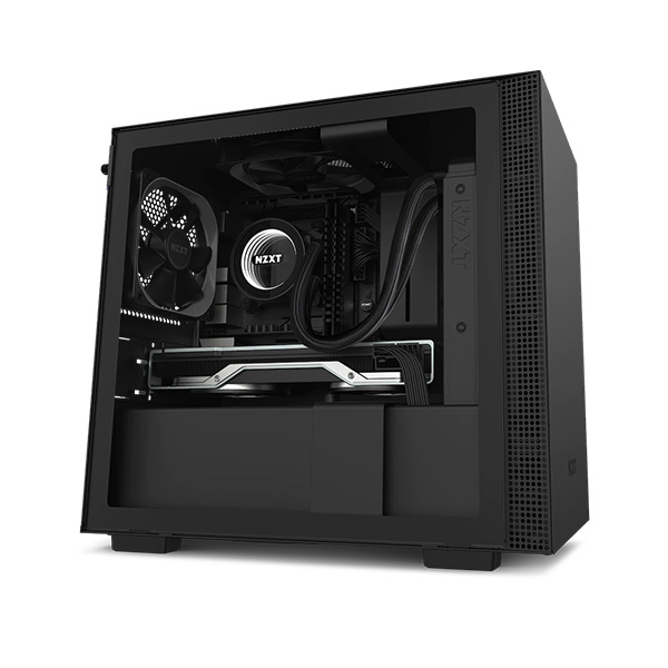 image of NZXT H210 (CA-H210B-B1) Mini-ITX Casing with Tempered Glass - Black with Spec and Price in BDT