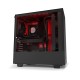 NZXT H510i (CA-H510I-BR) Compact Mid-Tower Casing with Smart Device 2 - Black/Red