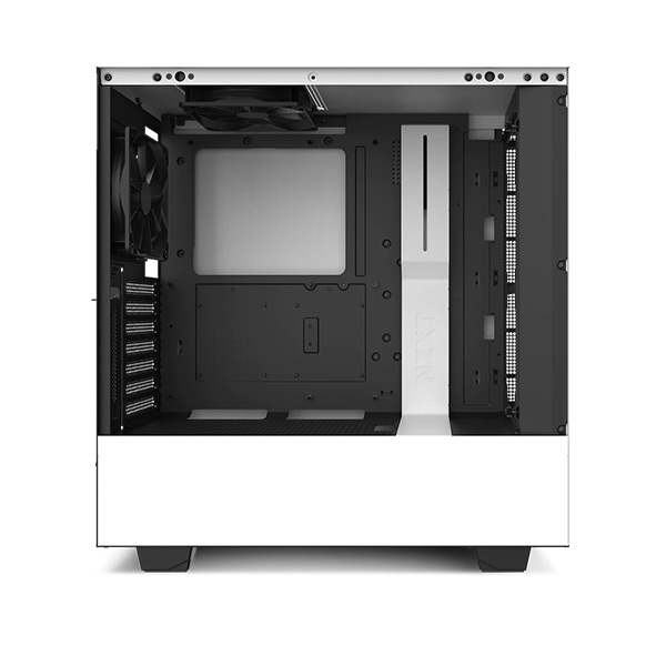 NZXT H510i (CA-H510I-W1) Compact Mid-Tower Casing with Smart Device 2 - White/Black