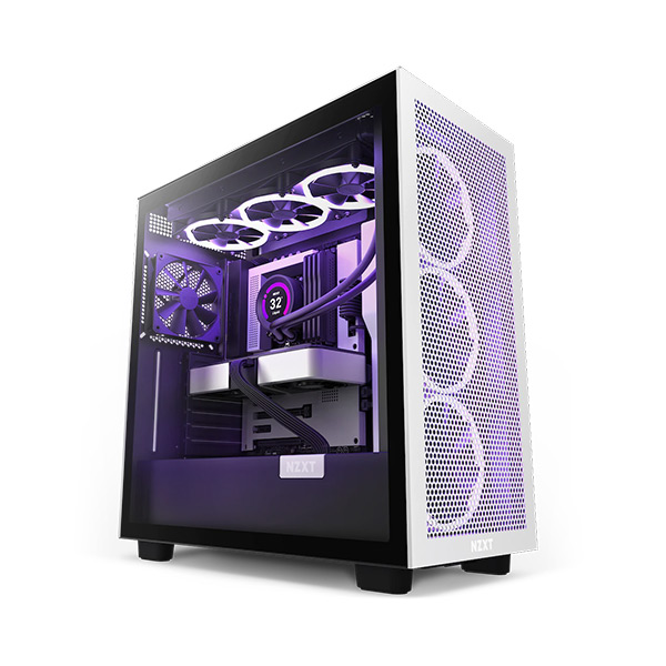 image of NZXT H7 Flow (CM-H71FG-01) Mid-Tower Airflow Casing - Black/White with Spec and Price in BDT