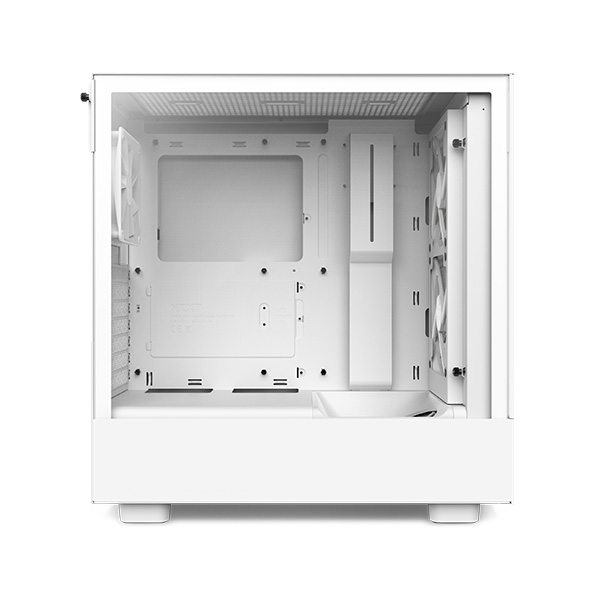 image of NZXT H5 Flow RGB Compact ATX Mid-Tower Casing - White with Spec and Price in BDT