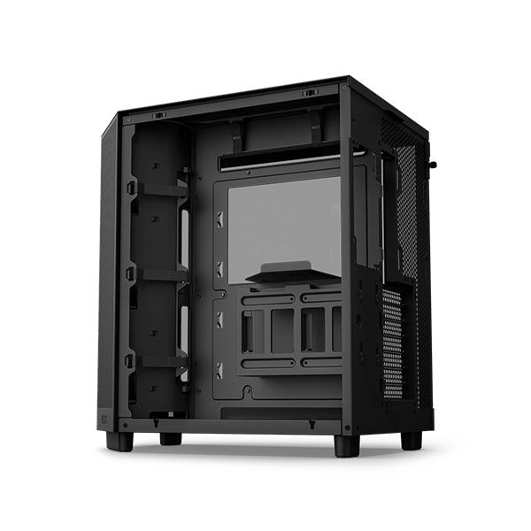 image of NZXT H6 Flow Compact Dual-Chamber Mid-Tower Airflow Casing - Black with Spec and Price in BDT