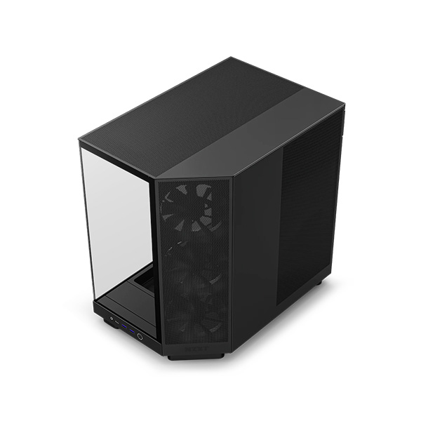 image of NZXT H6 Flow Compact Dual-Chamber Mid-Tower Airflow Casing - Black with Spec and Price in BDT