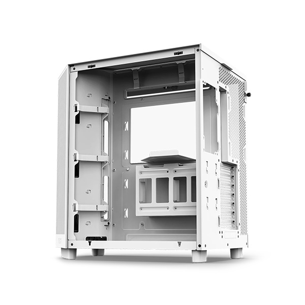image of NZXT H6 Flow Compact Dual-Chamber Mid-Tower Airflow Casing - White with Spec and Price in BDT