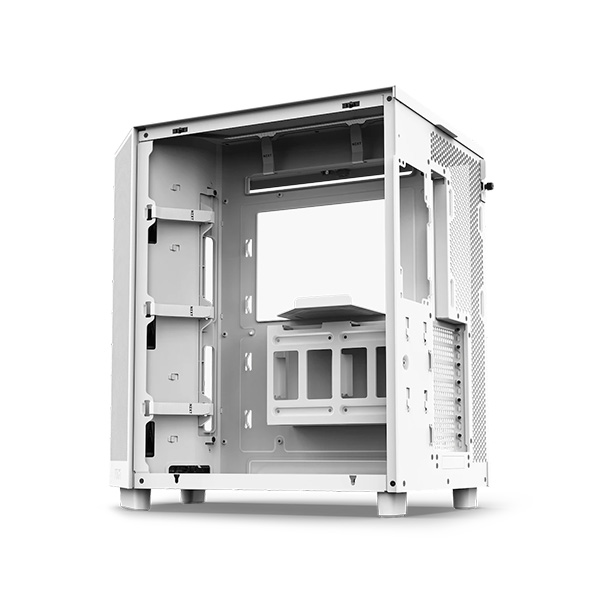 image of NZXT H6 Flow RGB Compact Dual-Chamber Mid-Tower Airflow Casing - White with Spec and Price in BDT