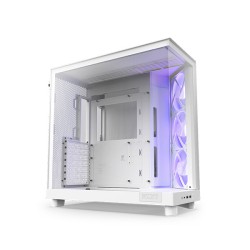product image of NZXT H6 Flow RGB Compact Dual-Chamber Mid-Tower Airflow Casing - White with Specification and Price in BDT