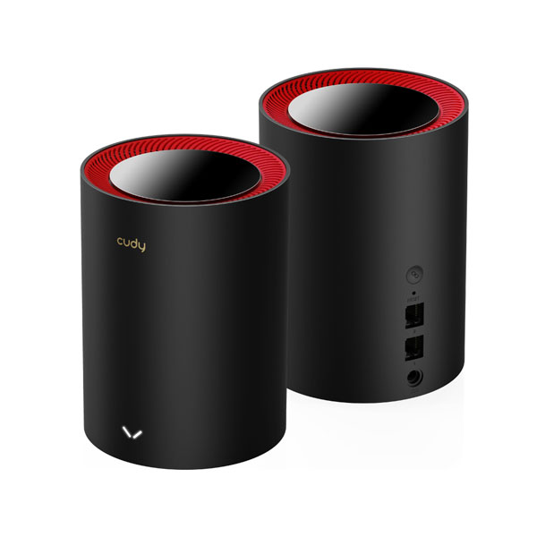 image of CUDY M3000 2-Pack AX3000 2.5G Dual Band Wi-Fi 6 Mesh System Router with Spec and Price in BDT
