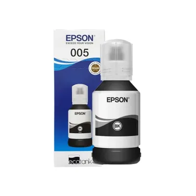 image of Epson 005 Black Ink Bottle #C13T03Q100 with Spec and Price in BDT