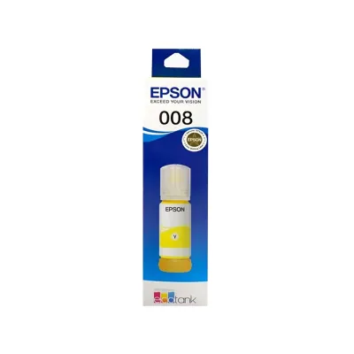 image of Epson 008 Yellow Ink Bottle #C13T06G498 with Spec and Price in BDT