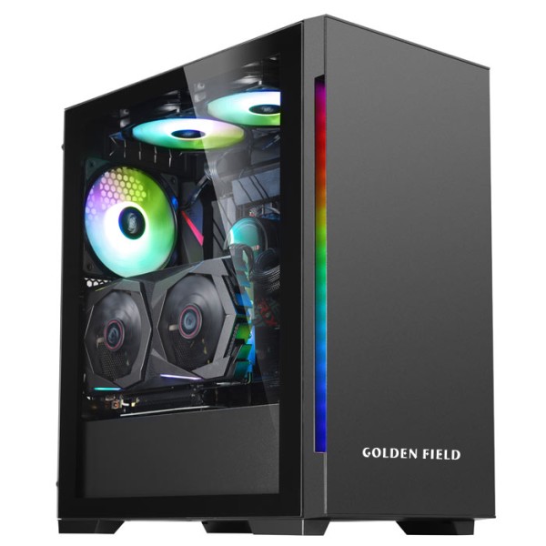 image of GOLDEN FIELD 1701B ATX Gaming Case with Spec and Price in BDT
