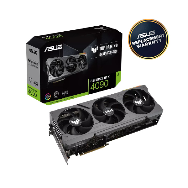 image of ASUS TUF Gaming GeForce RTX 4090 24GB GDDR6X Graphics Card with Spec and Price in BDT