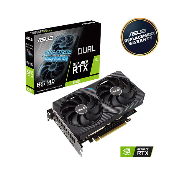 image of ASUS Dual GeForce RTX 3050 8GB GDDR6 Graphics Card with Spec and Price in BDT