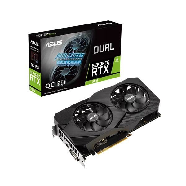 image of Asus Dual GeForce RTX 2060 EVO OC Edition 12GB GDDR6 Graphics Card with Spec and Price in BDT