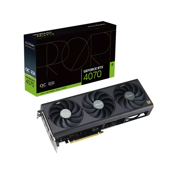 image of ASUS ProArt GeForce RTX 4070 OC Edition 12GB GDDR6X Graphics Card with Spec and Price in BDT