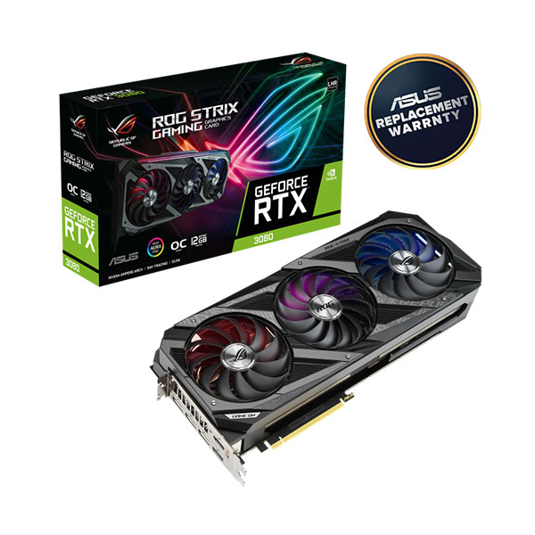 ASUS ROG Strix GeForce RTX 3080 OC Edition 12GB GDDR6X Graphics Card